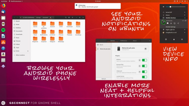 В Ubuntu 18.10 з’явиться інтеграція з Android-пристроями