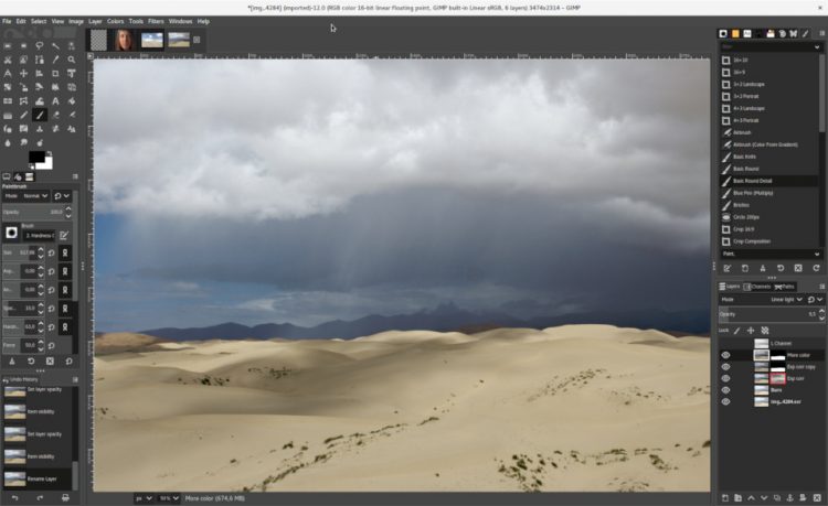 GIMP 2.10 UI