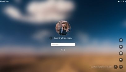 unlock screen GNOME Shell 3.30