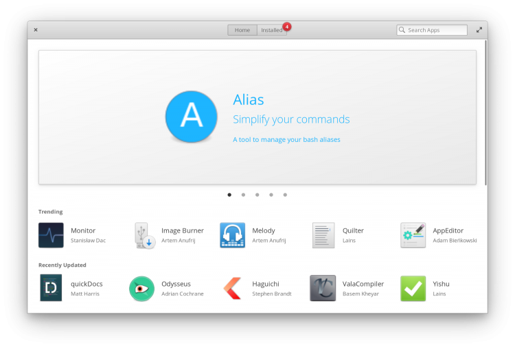 elementary app center