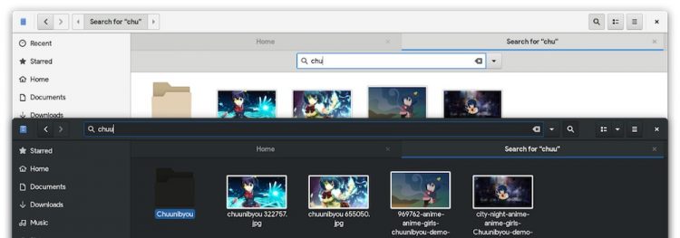 new nautilus file search path bar