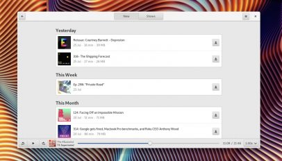 GTK podcasts client