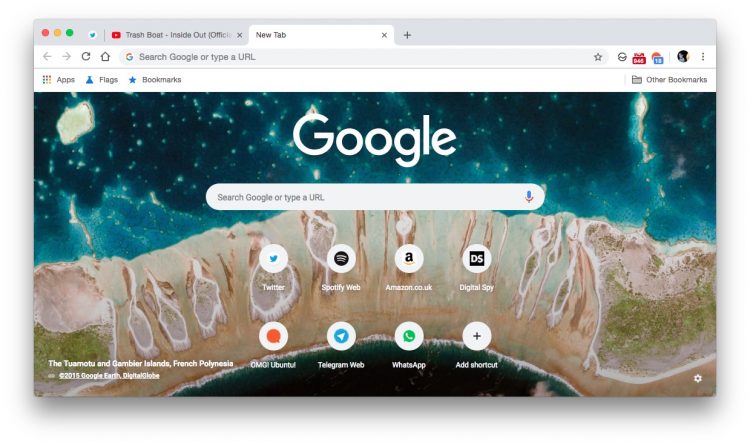chrome's new new tab page
