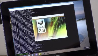 gimp running on a chromebook