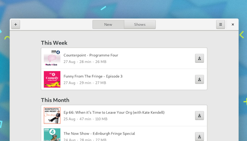GNOME Podcasts App