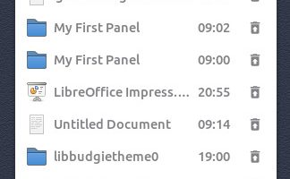 Budgie trash panel applet