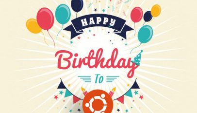 happy birthday ubuntu graphic