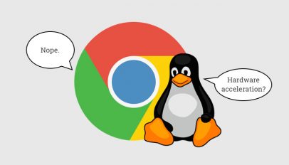 hardware acceleration on linux -- google says no