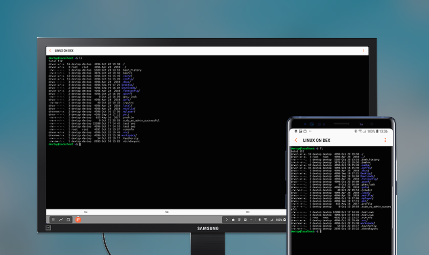 Linux terminal on the go