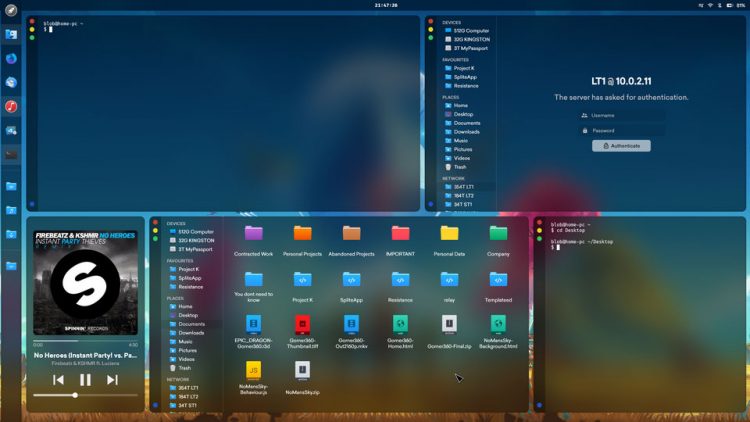 Flurry openbox de tiling window manager