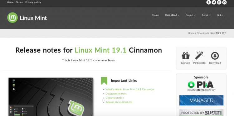 Linux Mint new website and logo