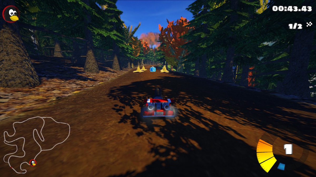 SuperTukKart 0.10 'Black Forest' racing track stage