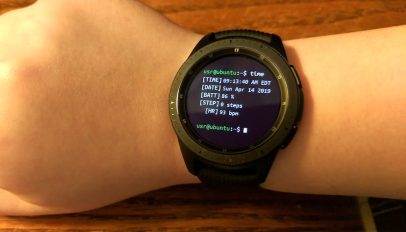 Ubuntu watch face for the Samsung Galaxy Watch