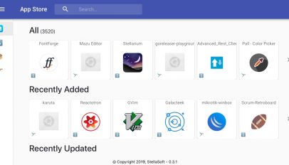 The linuxappstore.io website