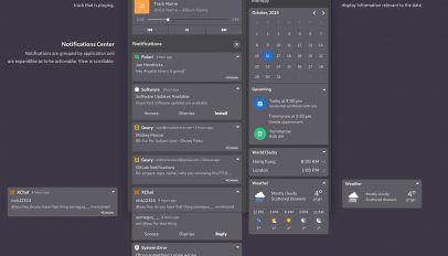 GNOME Shell notification redesign mockup