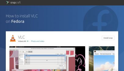 Snapcraft Store Fedora page
