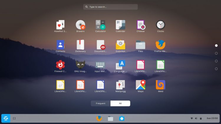 Zorin OS 15: Touch Layout