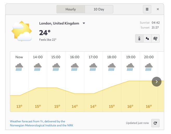 GNOME Weather Redesign