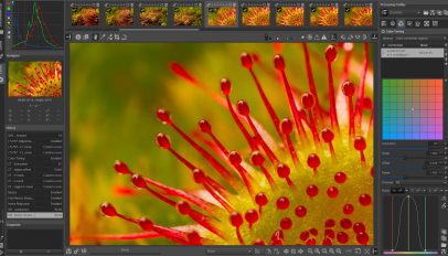 screenshot of rawtherapee app