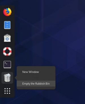 Dash to Dock trash icon