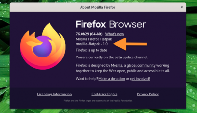 firefox flatpak app