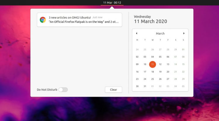 GNOME 3.36 notifications