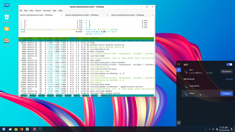 Ubuntu Kylin 20.04: Network Manager in UKUI 3.0