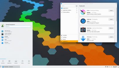 KDE Plasma 5.19 desktop screenshot