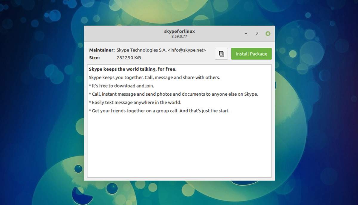 linux mint 20 installer window