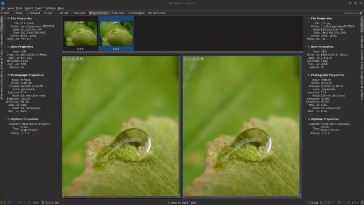 HEIF support in Digikam