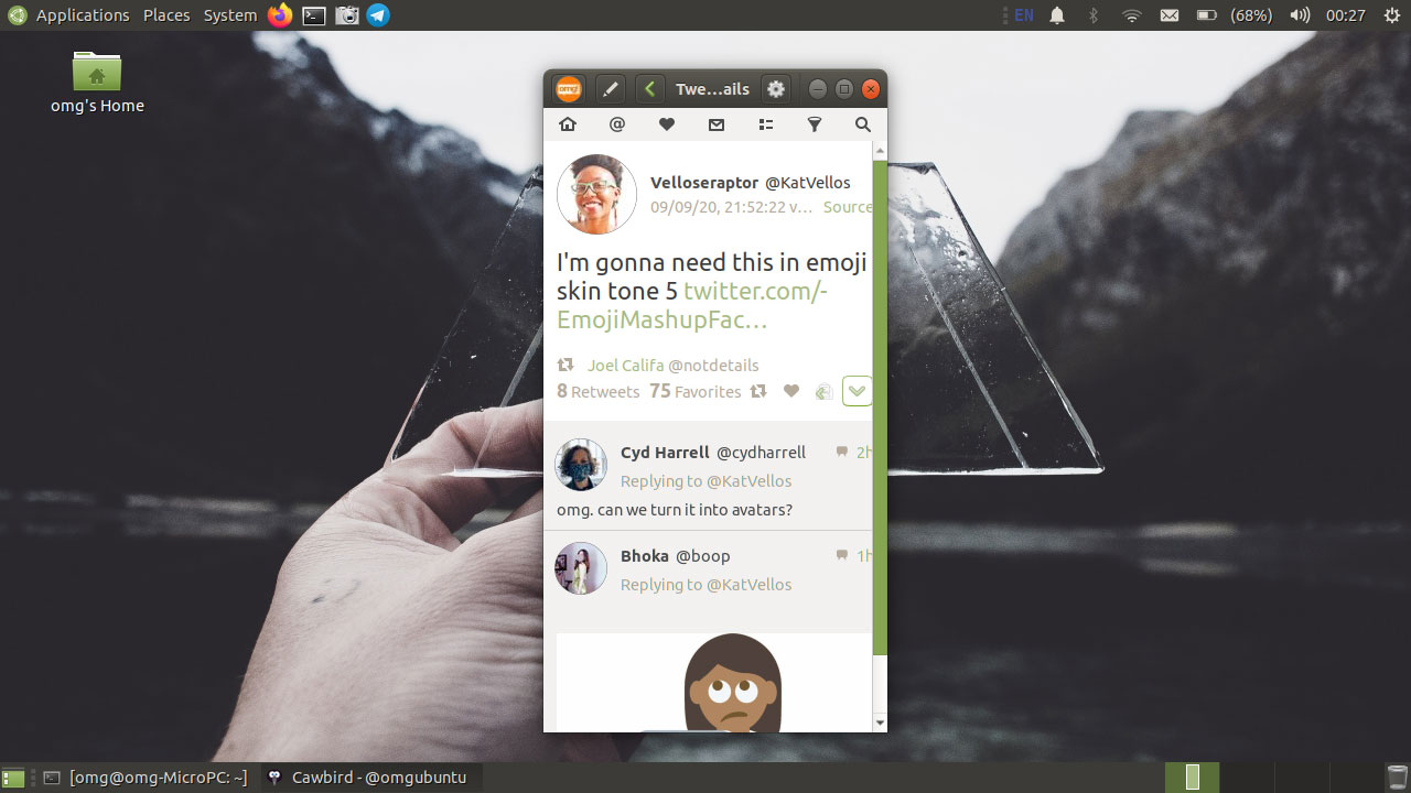 Cawbird 1.2.0 narrower design