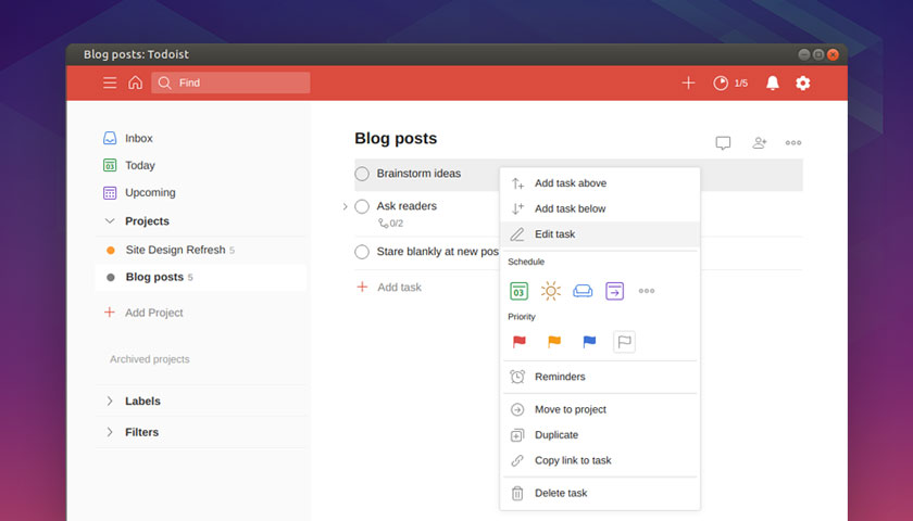 There's an Official Todoist App for - OMG! Ubuntu!