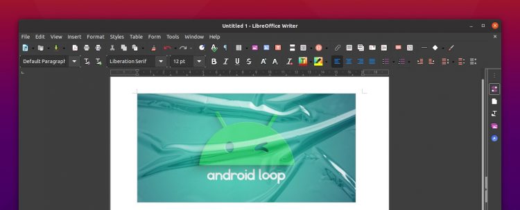 LibreOffice Yaru Dark