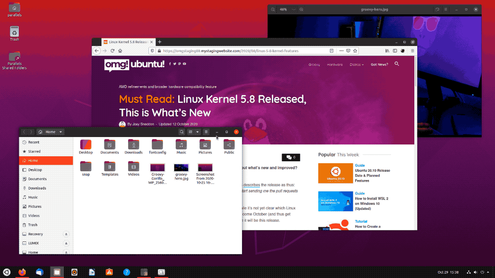 magic lamp effect on ubuntu gif