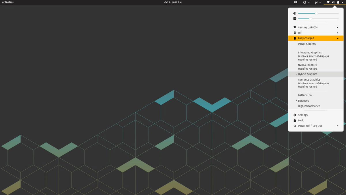pop os 20.10 screenshot