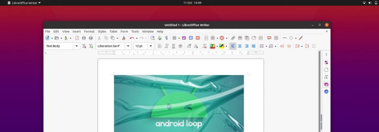LibreOffice yaru icons