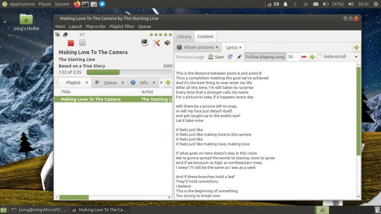 gmusicbrowser gtk3 screenshot