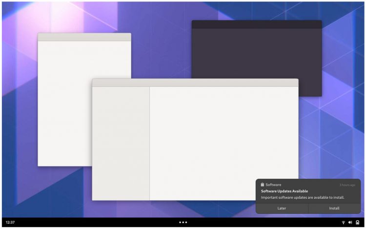 GNOME Shell Mockup: