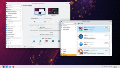 KDE Plasma 5.22 desktop screenshot