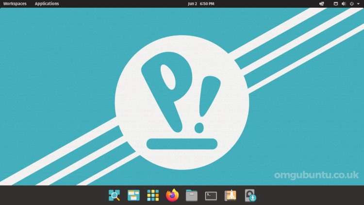 Pop OS 21.04 beta screenshot of the desktop