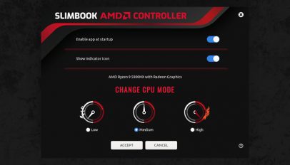 Slimbook AMD Controller app