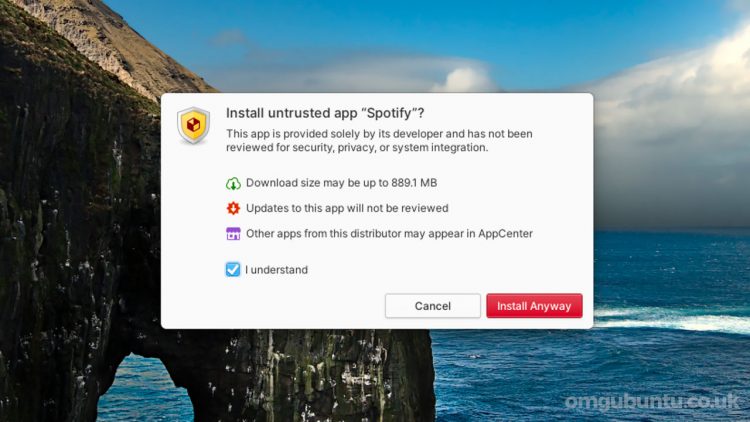 elementary OS 6 screenshot - side load utility