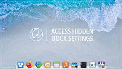 access hidden dock settings in elementary OS