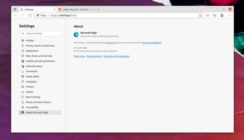 Microsoft Edge 95 is stable