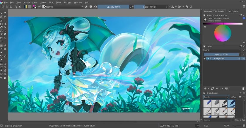 krita 5.0 screenshot