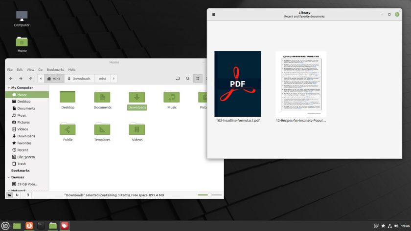 linux mint 20.3 screenshot