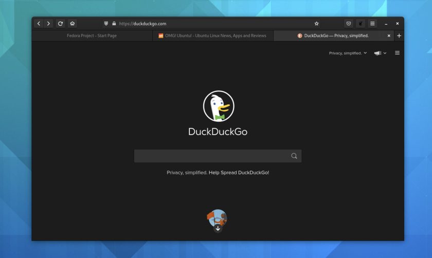 Firefox with Adwaita dark theme