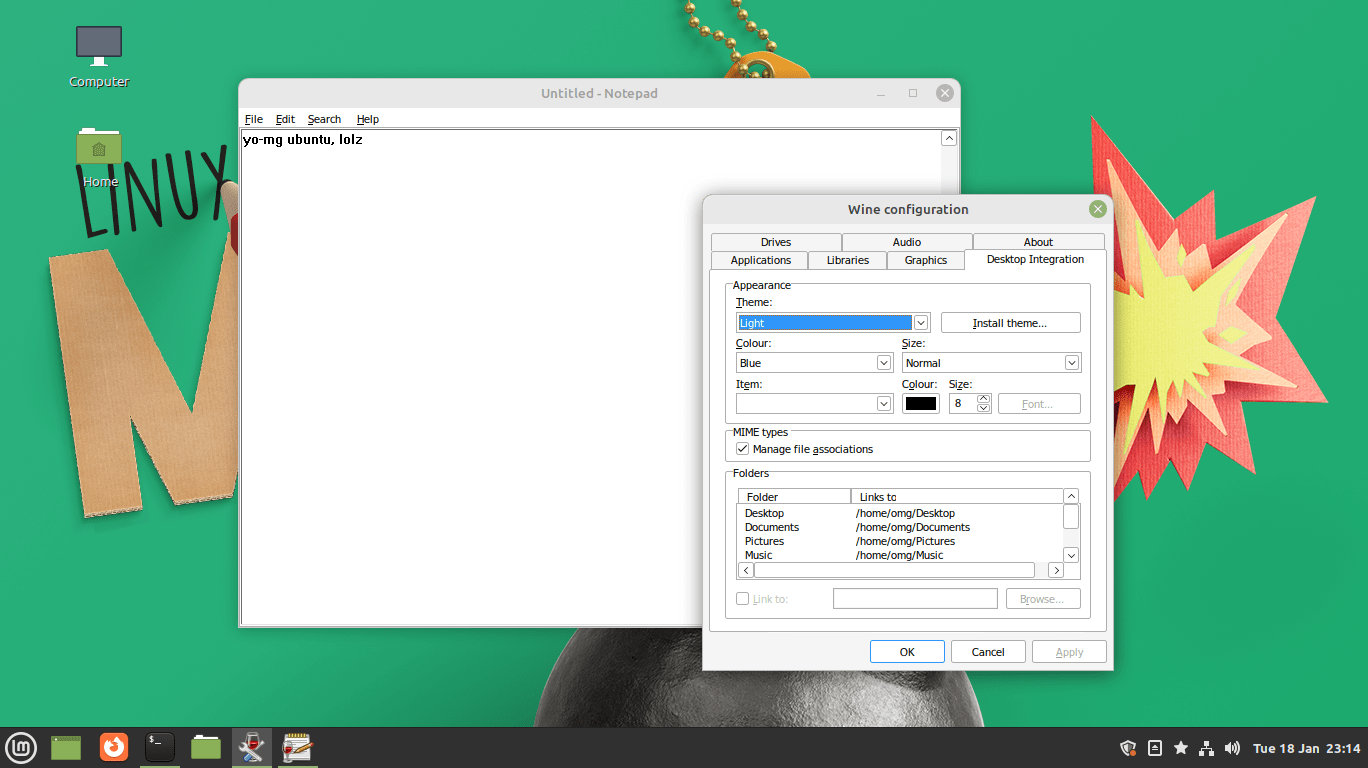Wine 7.0 on Linux Mint 20.3