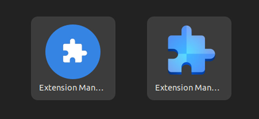 it's just a screenshot showing the new icon of extension manager
