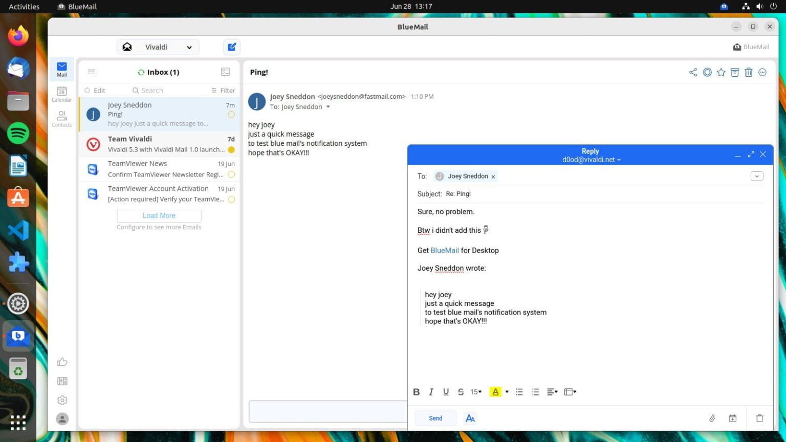 BlueMail E-Mail Client Gets a Makeover, Support for Wayland - OMG! Ubuntu